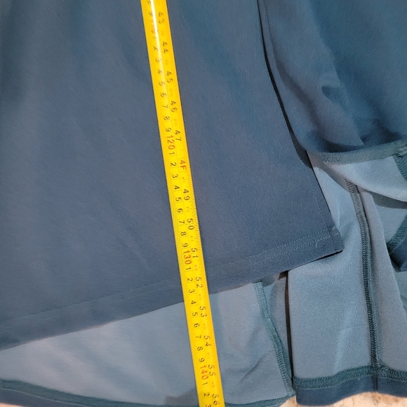 Elegant Teal Long Sleeve Dress - Picture 14 of 14